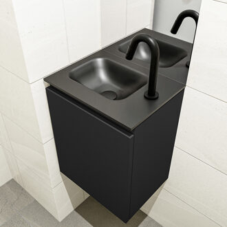 Mondiaz OLAN 40cm toiletmeubel urban. LEX wastafel urban links 1 kraangat