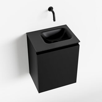 Mondiaz OLAN 40cm toiletmeubel urban. LEX wastafel urban rechts geen kraangat