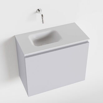 Mondiaz OLAN 60cm toiletmeubel cale. LEX wastafel talc links geen kraangat