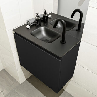 Mondiaz OLAN 60cm toiletmeubel urban. LEX wastafel urban midden 1 kraangat