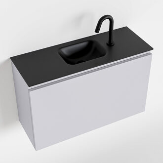 Mondiaz OLAN 80cm toiletmeubel cale. LEX wastafel urban midden 1 kraangat