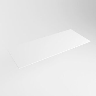 Mondiaz TOP 23 Solid surface plateau / topplaat 101cm Dikte blad 0.9cm Blad geschikt voor afdekplaat | waskom T23XIM498501Talc Talc mat