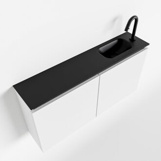 Mondiaz TURE 100cm toiletmeubel talc. EDEN wastafel urban rechts 1 kraangat