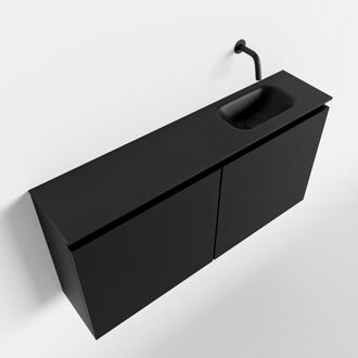 Mondiaz TURE 100cm toiletmeubel urban. EDEN wastafel urban rechts geen kraangat