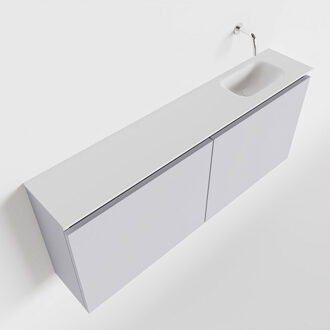 Mondiaz TURE 120cm toiletmeubel cale. EDEN wastafel talc rechts geen kraangat