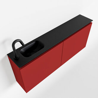 Mondiaz TURE 120cm toiletmeubel fire. EDEN wastafel urban links 1 kraangat