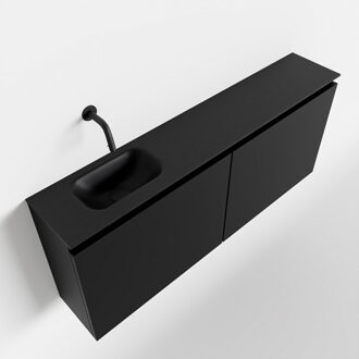 Mondiaz TURE 120cm toiletmeubel urban. EDEN wastafel urban links geen kraangat