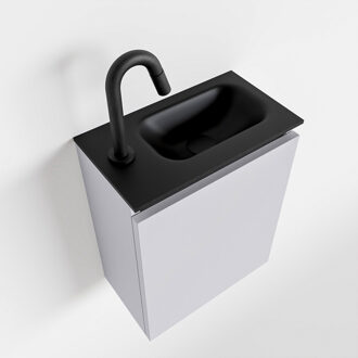 Mondiaz TURE 40cm toiletmeubel cale. EDEN wastafel urban rechts 1 kraangat