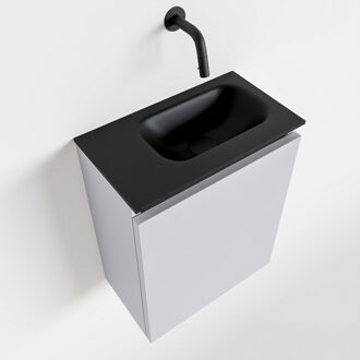 Mondiaz TURE 40cm toiletmeubel cale. EDEN wastafel urban rechts geen kraangat