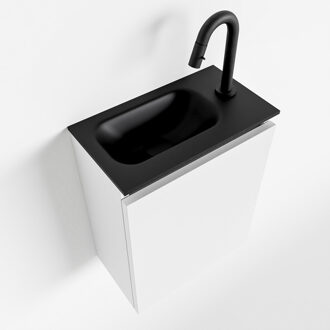 Mondiaz TURE 40cm toiletmeubel talc. EDEN wastafel urban links 1 kraangat