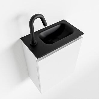 Mondiaz TURE 40cm toiletmeubel talc. EDEN wastafel urban rechts 1 kraangat