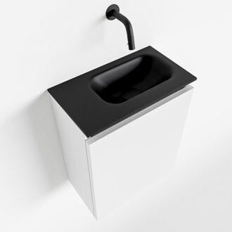 Mondiaz TURE 40cm toiletmeubel talc. EDEN wastafel urban rechts geen kraangat