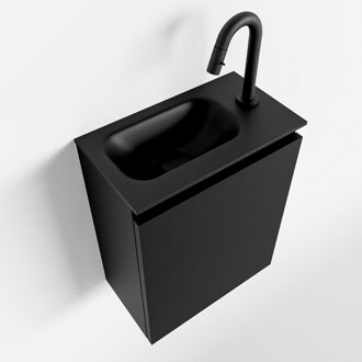 Mondiaz TURE 40cm toiletmeubel urban. EDEN wastafel urban links 1 kraangat