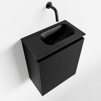 Mondiaz TURE 40cm toiletmeubel urban. EDEN wastafel urban rechts geen kraangat