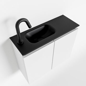 Mondiaz TURE 60cm toiletmeubel talc. EDEN wastafel urban links 1 kraangat