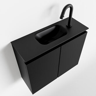 Mondiaz TURE 60cm toiletmeubel urban. EDEN wastafel urban midden 1 kraangat