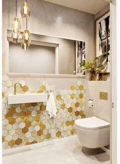 Mondiaz TYNE Fonteinset - 60x23x12cm - wasbak links - 1 kraangat - solid surface Talc mat M20116