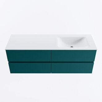 Mondiaz VICA 140cm badmeubel onderkast Smag 4 lades. Wastafel CLOUD rechts 1 kraangat, kleur Talc.