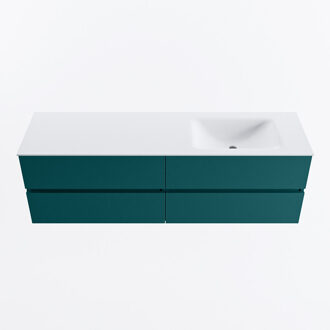 Mondiaz VICA 160cm badmeubel onderkast Smag 4 lades. Wastafel CLOUD rechts 1 kraangat, kleur Talc.