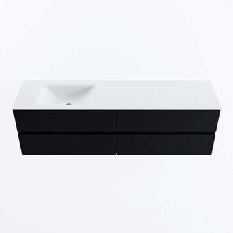 Mondiaz VICA 170cm badmeubel onderkast Urban 4 lades. Wastafel CLOUD links 1 kraangat, kleur Talc.