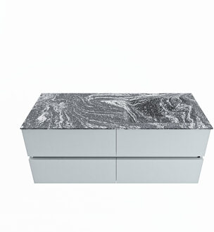 Mondiaz VICA-DLUX 120cm badmeubel onderkast Clay 4 lades. Inbouw wastafel CLOUD rechts 1 kraangat, kleur Lava.