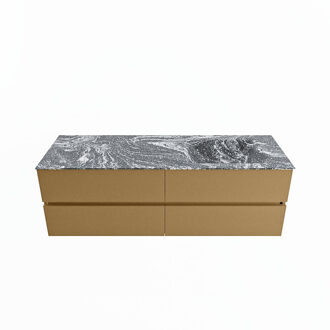 Mondiaz VICA-DLUX 150cm badmeubel onderkast Oro 4 lades. Inbouw wastafel CLOUD rechts 1 kraangat, kleur Lava.