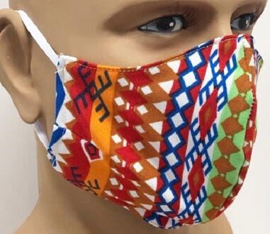 Mondkapje Ibiza/Kaki Herbruikbaar Multikleur - Print