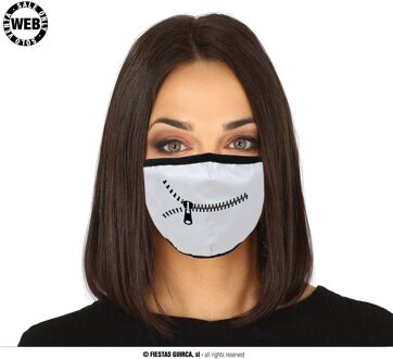 Mondkapje Rits Zip It! Wit Wit - Transparant