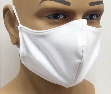 Mondkapje Wit Herbruikbaar Wit - Transparant