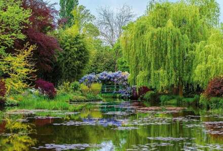 Monets Garden In France Vlies Fotobehang 384x260cm 8-banen