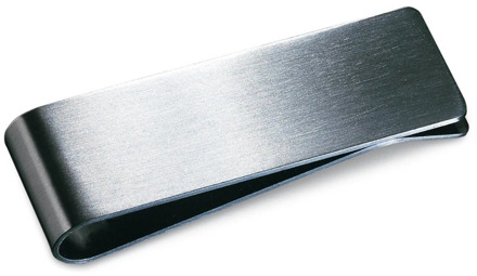 Money Clip Stainless Steel Matt-Silver Finish in gift box