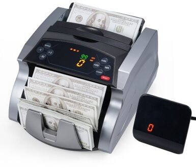 Money Counter Machine Counterfeit Bill Detector with UV MG IR Detection Automatic Money Detection Fast Counting Speed Cash Counting Machine