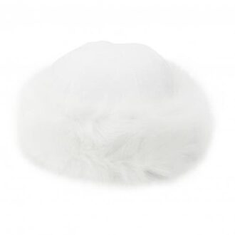 Mongoolse Hoed Mannen Vrouwen Winter Faux Fur Suède Pluizige Beanie Warme Dikke Muts Sneeuw Cap wit