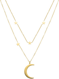 Monil collier 18k goud afwerking - One Size