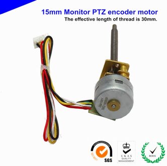 Monitor Ptz 15 Mm Met Encoder Alle Metal Gear Stappenmotor 15BY Micro-Hoek M3 * 0.5 Schroefdraad as Motor 50: 1