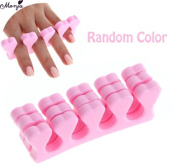 Monja 100Pcs Nail Art Soft Foam Sponge Vinger Teenseparators Nail Uitbreiding Schilderen Coating Anti Touch Aparte Manicure Gereedschap