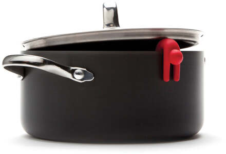 Monkey Business Dekselhouder Lid Sid set van 2 - Rood/Wit