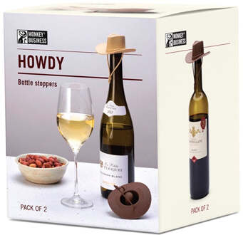 Monkey Business Wijnstopper Howdy set van 2