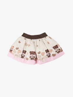 Monnalisa Gonna st.orsetti matelass matelasse orsetti a balze Taupe - 98