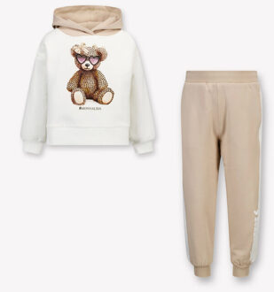Monnalisa Kinder meisjes joggingpak in Beige - 92