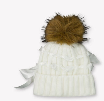Monnalisa Kinder meisjes muts in Ecru - XS