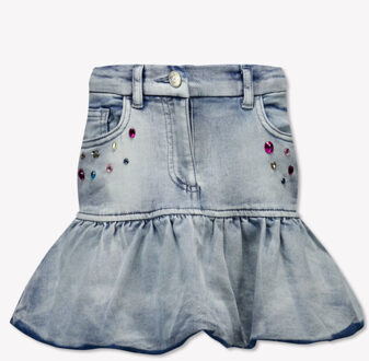 Monnalisa Kinder meisjes rokje in Indigoblauw - 128