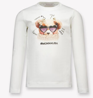 Monnalisa Kinder meisjes t-shirt in Ecru - 128