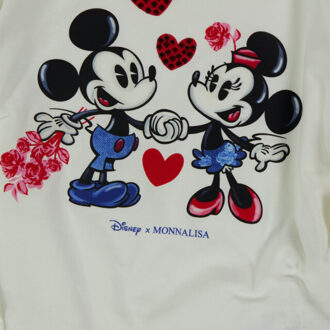 Monnalisa Kinder meisjes t-shirt in - maat 92 Ecru