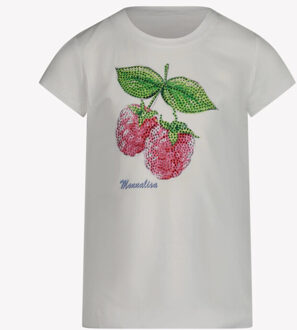 Monnalisa Kinder meisjes t-shirt in Wit - 92