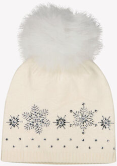 Monnalisa Meisjes muts - maat XS Ecru