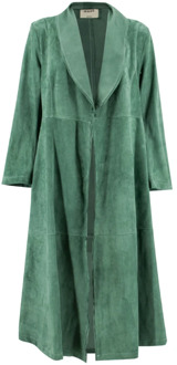 Mono Single-Breasted Coats Mono , Green , Dames - 2Xl,Xl