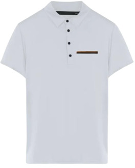 Monochromatische Oxford Bond Pocket Polo Shirt RRD , White , Heren - 2Xl,Xl,L,M