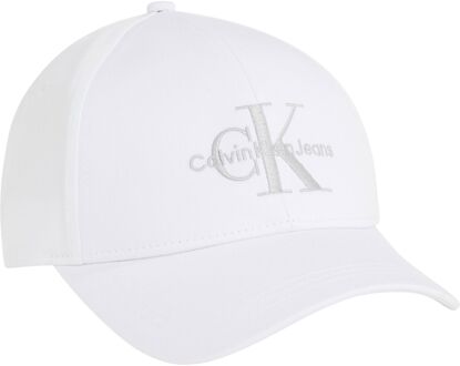 Monogram Cap Dames wit - zilver - 1-SIZE