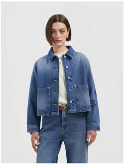 Monogram denim jacket spijkerjassen w220502 - maat S Blauw